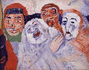 James Ensor Singing Masks Germany oil painting artist